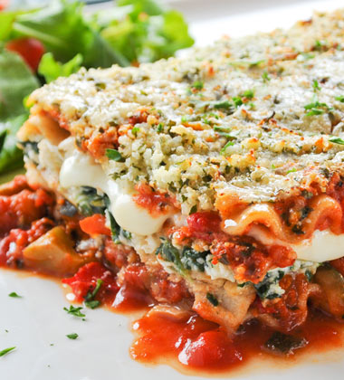 Whole Wheat Vegetable Lasagna - Campbells Food Service Canada