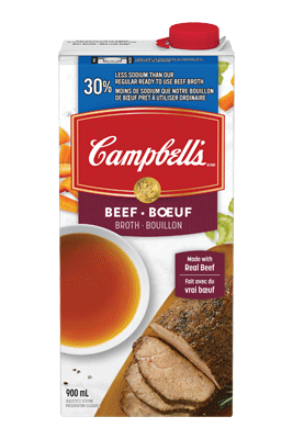 CAMPBELL'S® 30% Less Sodium Ready to Use Beef Broth