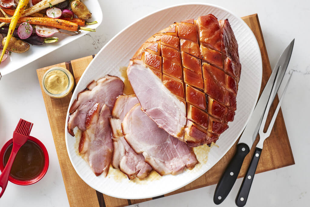 Slow Cooker Maple Glazed Ham Recipe Cook With Campbells Canada