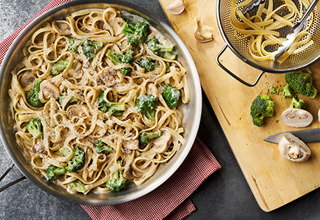 Mushroom Broccoli Alfredo