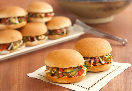 Grilled Veggie Sliders