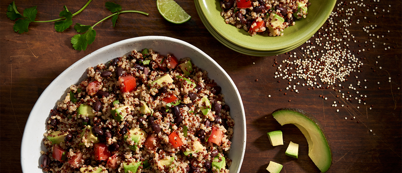 Quinoa Salad With Cilantro Lime Avocado