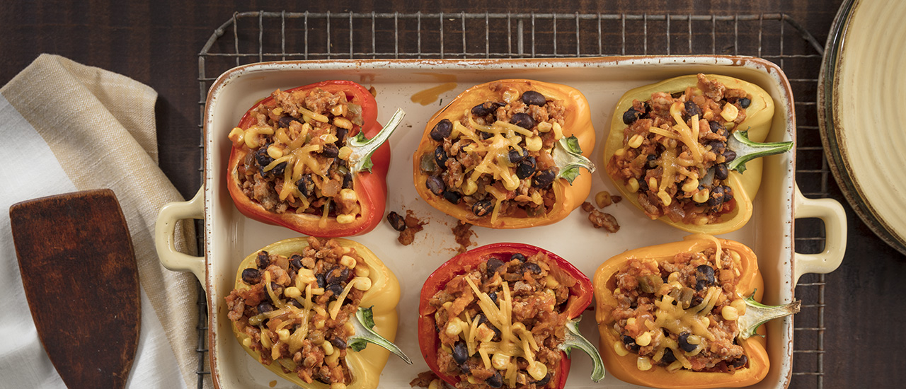 Taco Stuffed Peppers Campbell S Kitchen