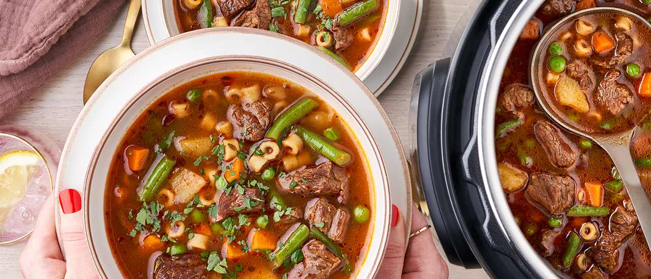 Instant Pot Vegetable Beef Soup