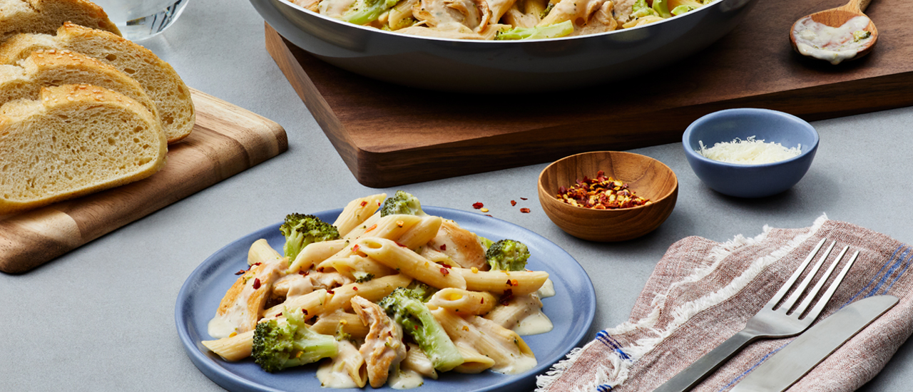 One Pot Creamy Chicken Alfredo With Broccoli