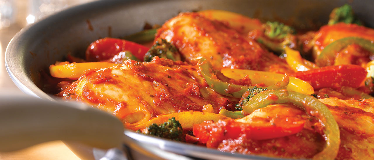 Italian Style Chicken Pepper Saute