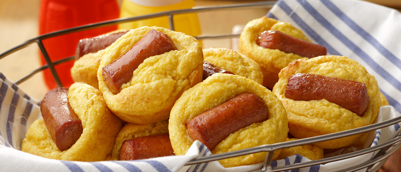 Cheddar Corn Dog Minis