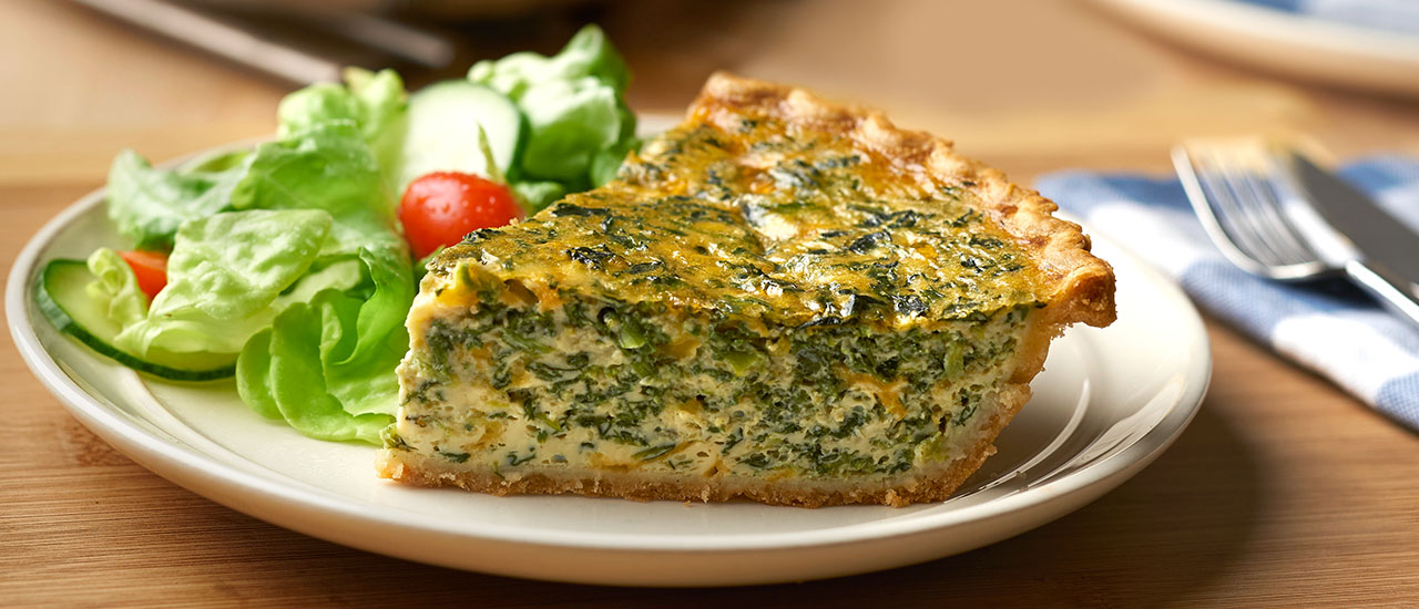 Spinach And Cheddar Quiche 3462